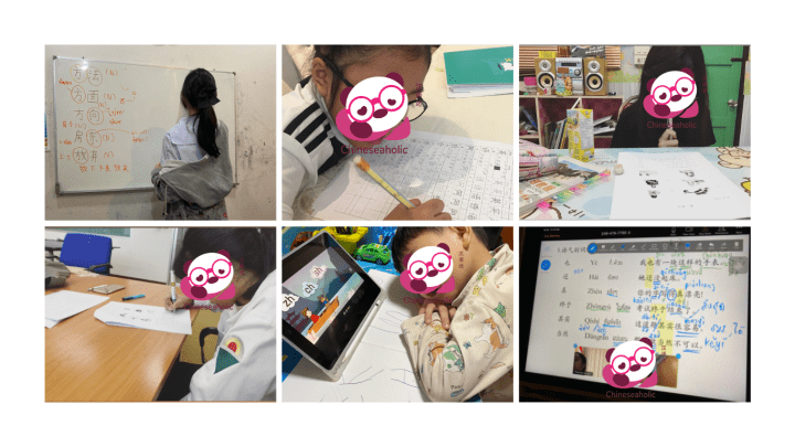 นักเรียนเรียนภาษาจีน