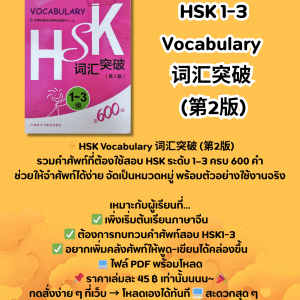HSK 1-3 Vocabulary 词汇突破 (第2版)