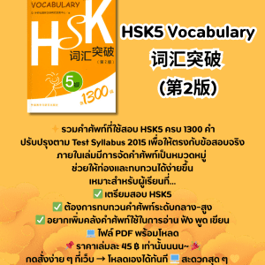 HSK5 Vocabulary 词汇突破  (第2版)
