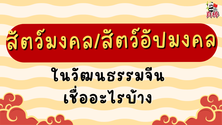 สัตว์มงคลและสัตว์อัปมงคลในวัฒนธรรมจีน — เชื่ออะไรบ้าง ทำไม
